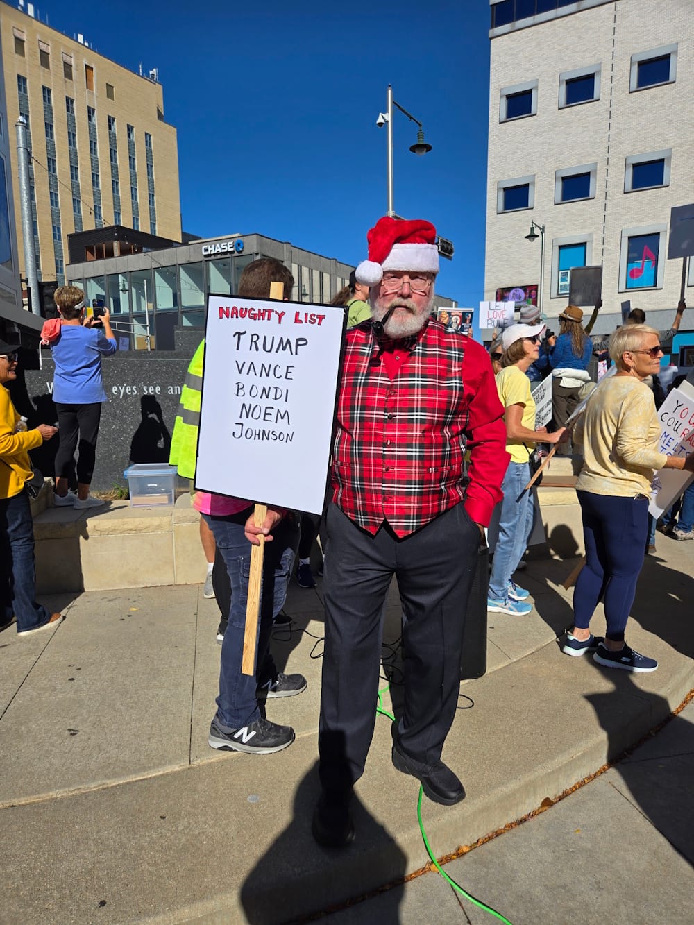 Democracy, freedom from tyranny at top of protesters' list of concerns at No Kings Rally