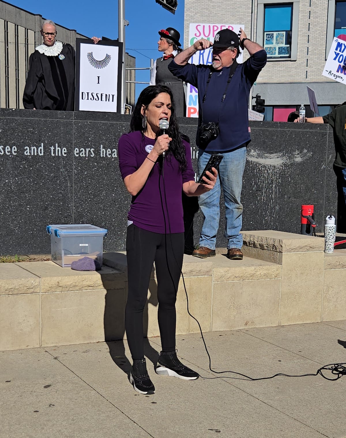 Democracy, freedom from tyranny at top of protesters' list of concerns at No Kings Rally