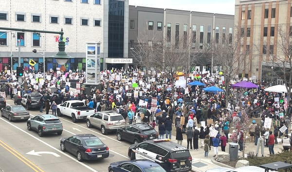 Record crowd attends protest, march at No Kings rally post image